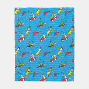 Dr. Seuss   Green Eggs And Ham Storybook Pattern Fleece Blanket