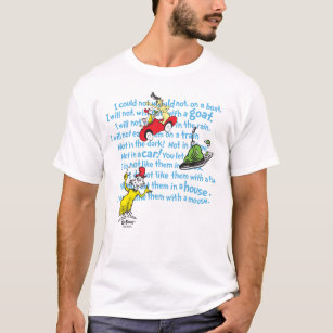 Dr. Seuss   Green Eggs And Ham Storybook Pattern T-Shirt