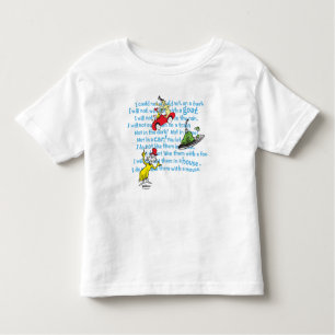 Dr. Seuss Green Eggs And Ham Storybook Pattern Toddler T-Shirt