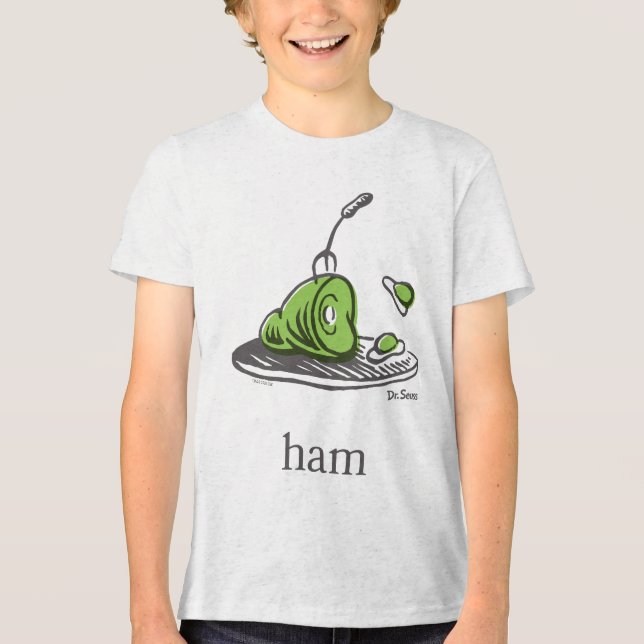 Dr. Seuss | Green Eggs and Ham Tri-Blend Shirt (Front)