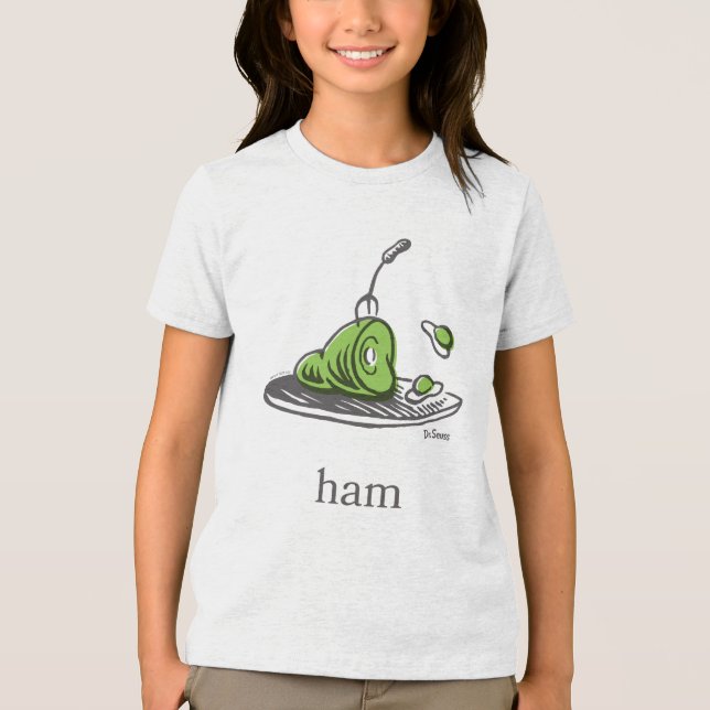 Dr. Seuss | Green Eggs and Ham Tri-Blend Shirt (Front)