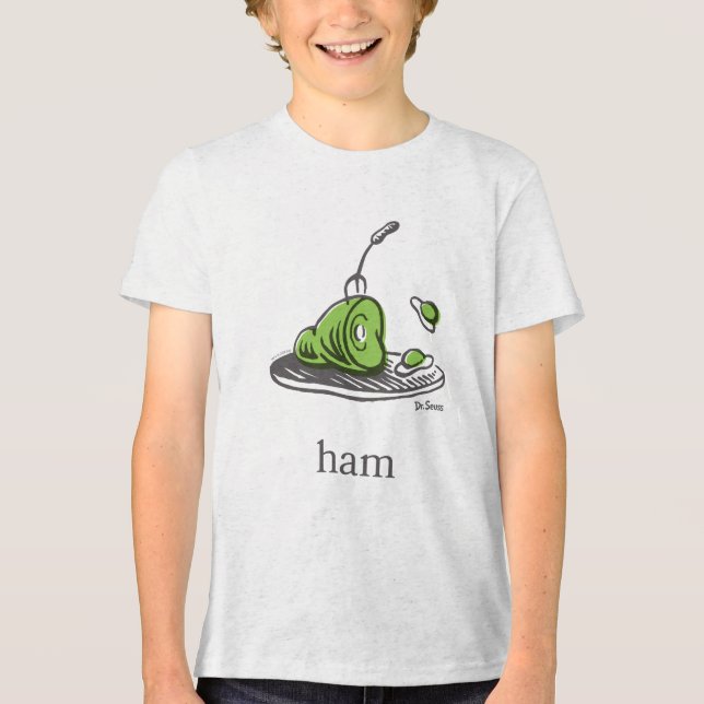 Dr. Seuss | Green Eggs and Ham Tri-Blend Shirt (Front)