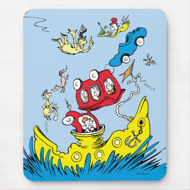 Dr. Seuss | Green Eggs & Ham Scene Mouse Pad (Front)