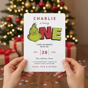 Dr. Seuss Grinch 1st Birthday