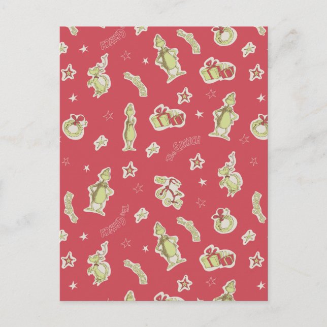 Dr. Seuss | Grinch | Classic The Cat in the Ha Holiday Postcard (Front)