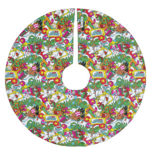 Dr. Seuss Grinch Colourful Pattern Brushed Polyester Tree Skirt