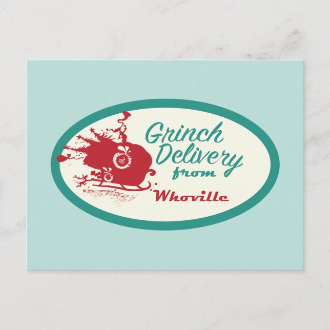 Dr. Seuss | Grinch Delivery from Who-ville Postcard (Front)