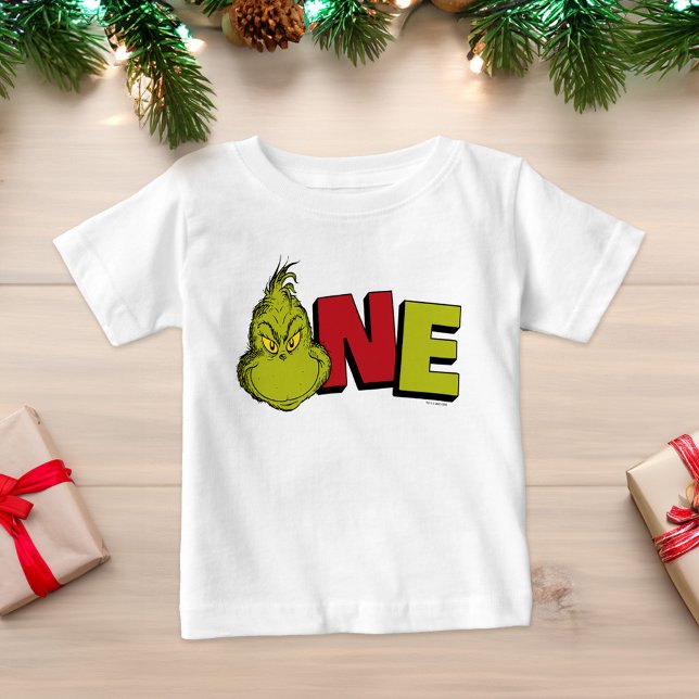 Dr. Seuss | Grinch First Birthday - One Baby T-Shirt (T-shirt and gifts)