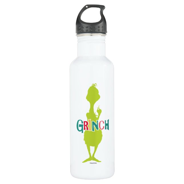Dr. Seuss | Grinch - Green Silhouette 710 Ml Water Bottle (Front)