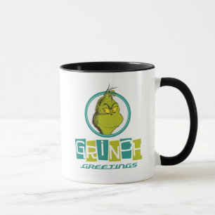 Dr. Seuss Grinch Greetings Mug