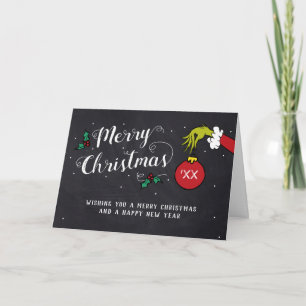 Dr. Seuss Grinch - Merry Christmas Holiday Card