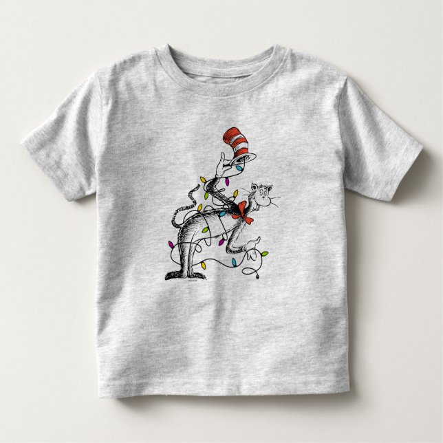 Dr. Seuss | Grinch | Mischievous Cat in the Ha Toddler T-Shirt (Front)
