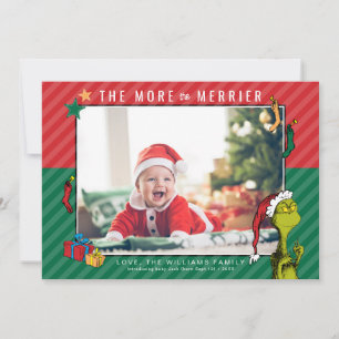 Dr. Seuss   Grinch New Baby Photo Holiday Card