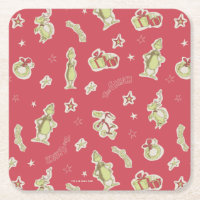 Dr. Seuss | Grinch | Red Christmas Pattern