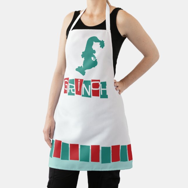 Dr. Seuss | Grinch - Red & Green Apron (Insitu)