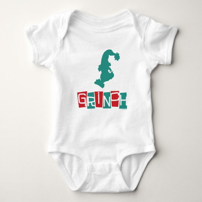 Dr. Seuss | Grinch - Red & Green Baby Bodysuit (Front)