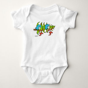 Dr. Seuss Grinch Thing One Thing Christmas Baby Bodysuit