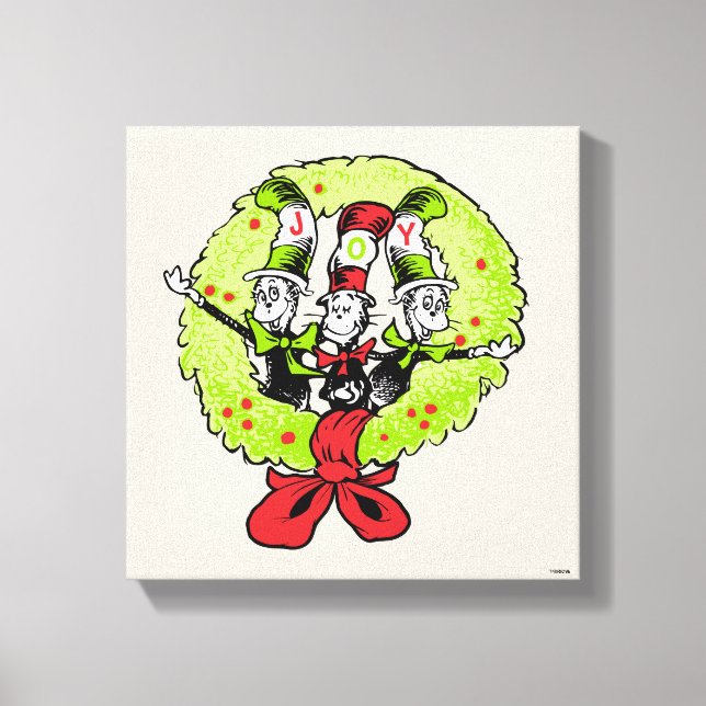 Dr Seuss | Grinch | Who-ville Christmas Joy Canvas Print (Front)