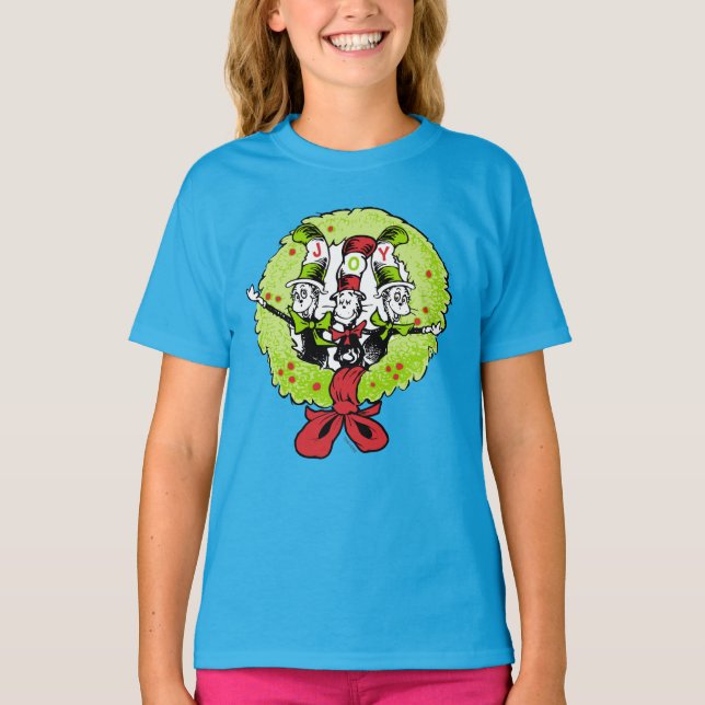 Dr Seuss | Grinch | Who-ville Christmas Joy T-Shirt (Front)