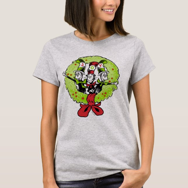 Dr Seuss | Grinch | Who-ville Christmas Joy T-Shirt (Front)