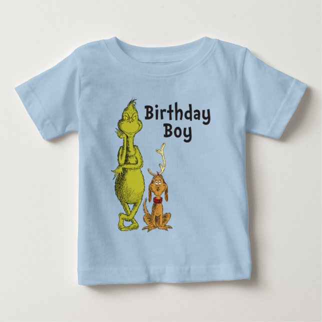 Dr. Seuss | Grinch Winter Birthday Baby T-Shirt (Front)