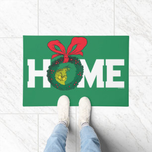 Dr. Seuss Grinch Wreath Doormat
