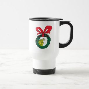 Dr. Seuss Grinch Wreath Travel Mug