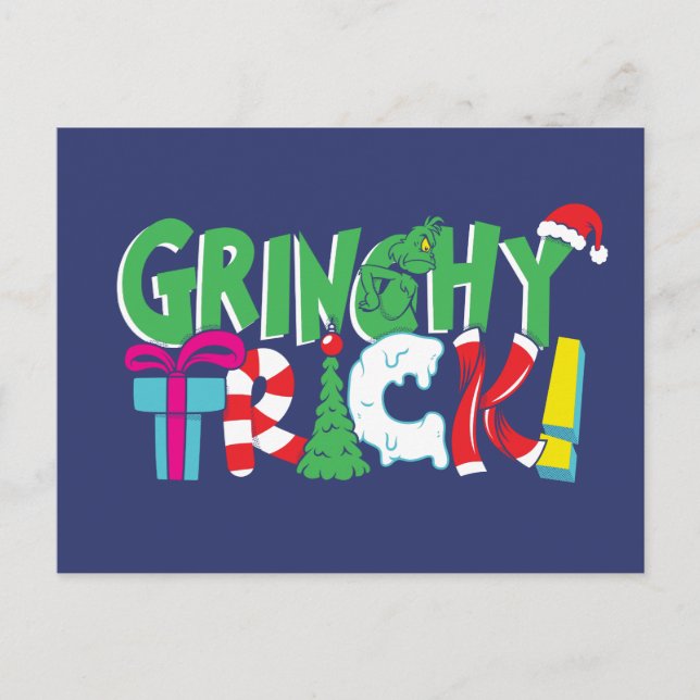 Dr. Seuss | Grinchy Trick Postcard (Front)