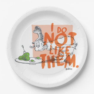 Dr. Seuss Guy-Am-I "I Do Not Like Them" Paper Plate