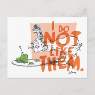 Dr. Seuss Guy-Am-I "I Do Not Like Them" Postcard
