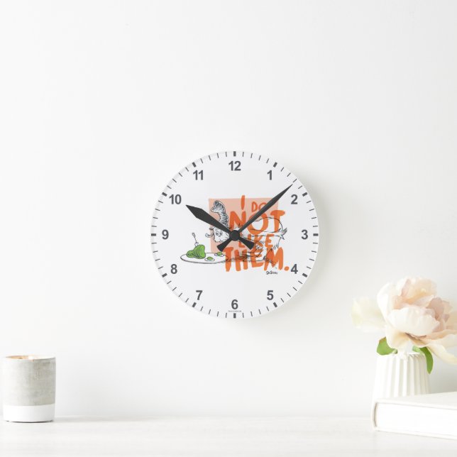 Dr. Seuss Guy-Am-I "I Do Not Like Them" Round Clock (Home)