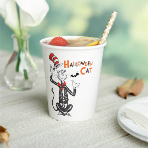 Dr. Seuss Halloween Cat in the Hat Paper Cups