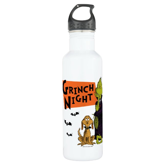 Dr. Seuss | Hallowen Grinch Night Graphic 710 Ml Water Bottle (Front)