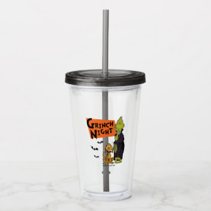 Dr. Seuss Hallowen Grinch Night Graphic Acrylic Tumbler