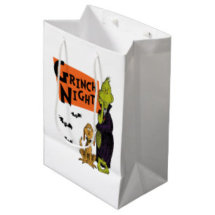 Dr. Seuss Hallowen Grinch Night Graphic Medium Gift Bag