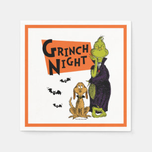 Dr. Seuss   Hallowen Grinch Night Graphic Napkin