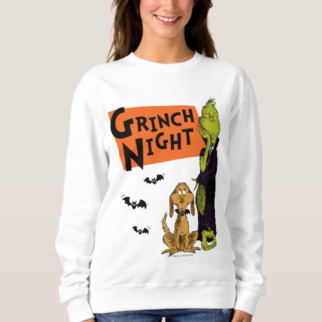 Dr. Seuss | Hallowen Grinch Night Graphic Sweatshirt (Front)