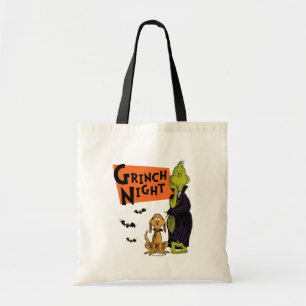 Dr. Seuss Hallowen Grinch Night Graphic Tote Bag