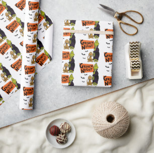 Dr. Seuss   Hallowen Grinch Night Graphic Wrapping Paper