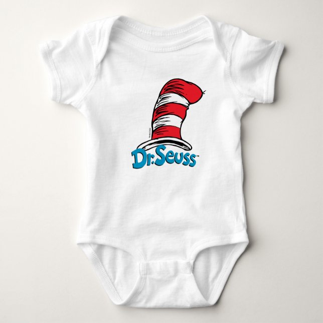 Dr. Seuss Hat Logo Baby Bodysuit (Front)