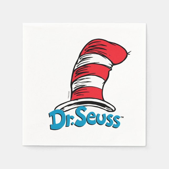 Dr. Seuss Hat Logo Napkin (Front)