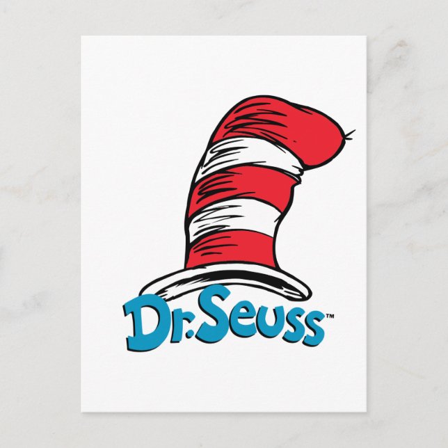 Dr. Seuss Hat Logo Postcard (Front)