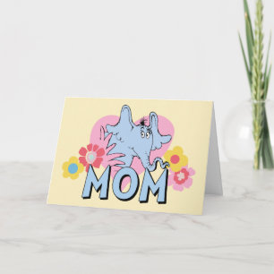 Dr. Seuss Horton Elephant Mum Mother's Day Photo Card