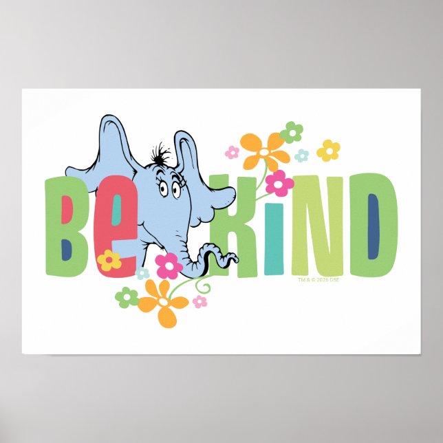 Dr. Seuss Horton Hears A Who | Be Kind Poster (Front)
