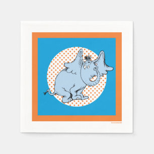 Dr. Seuss Horton Hears A Who Orange Polka Dots Napkin