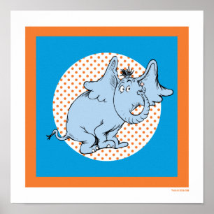Dr. Seuss Horton Hears A Who Orange Polka Dots Poster