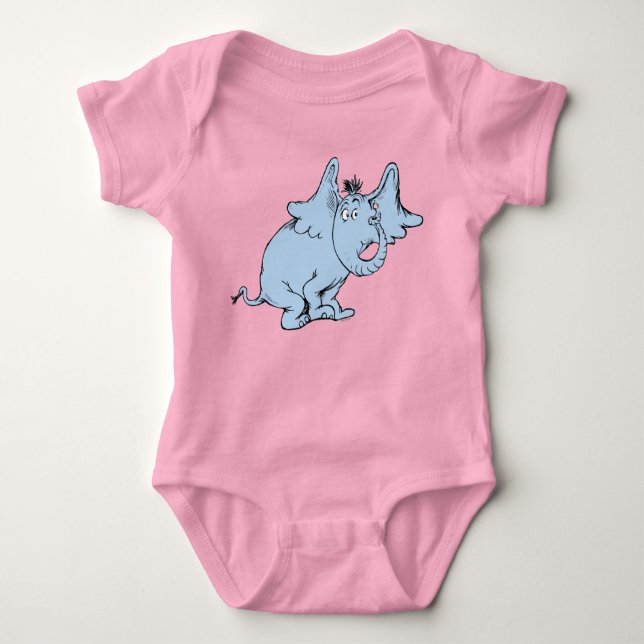 Dr. Seuss | Horton Side Look Baby Bodysuit (Front)