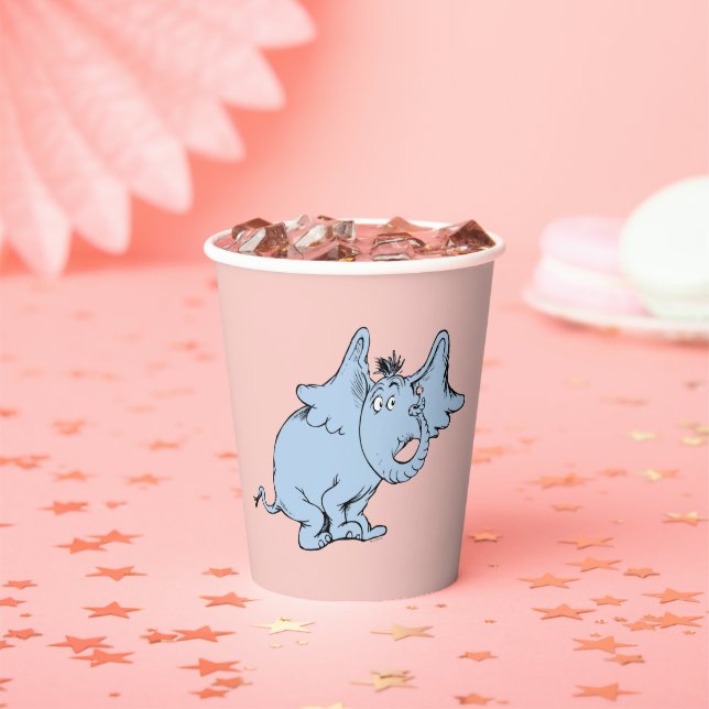 Dr. Seuss | Horton Side Look Paper Cups (Insitu)