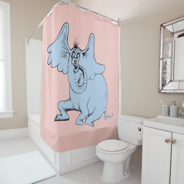 Dr. Seuss | Horton & the Speck of Dust Shower Curtain (In Situ)