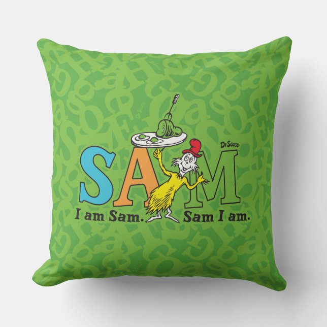 Dr. Seuss | I Am Sam. Sam I Am. Cushion (Front)